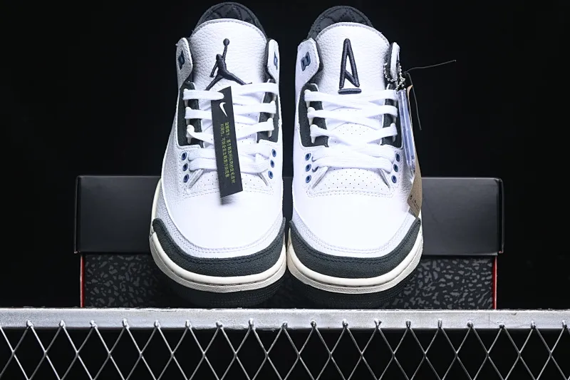 All categories Air Jordan Jordan series basketball shoes Air Jordan 3 Air Jordan 3 Retro OG SP "Diffused Blue" AJ3 Joe 3 white and blue cement HV8571-100